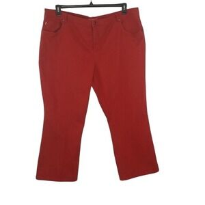 Woman Within Natural Fit Orange Jeans‎